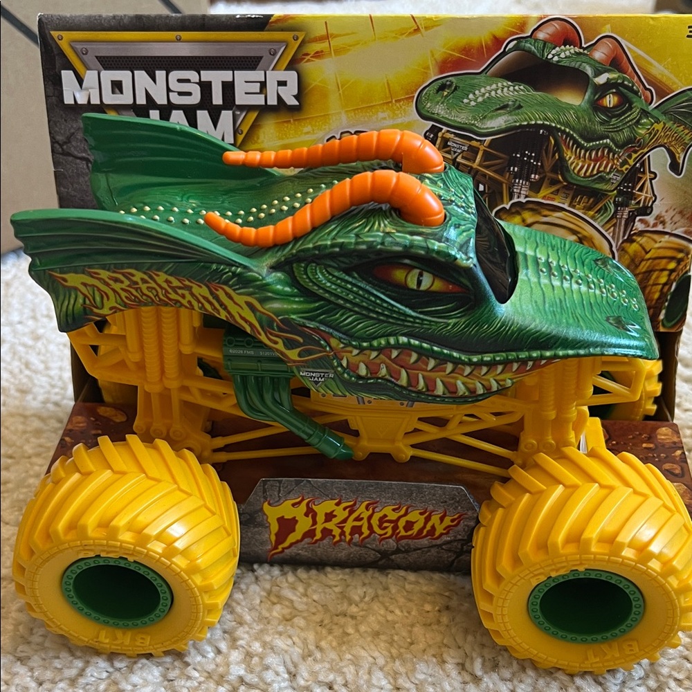 Dragon Monster Jam Truck 1:24 - Green and Yellow